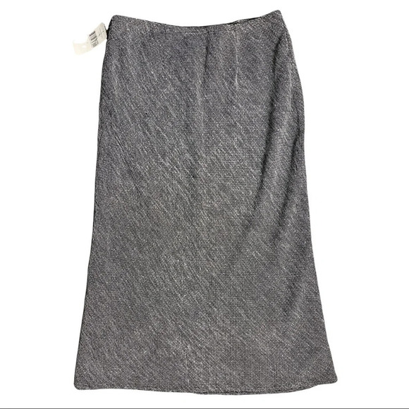 🛍️3/$40 Rafael Lined Straight Skirt  Maxi Black White Size Large NWT - Picture 2 of 9